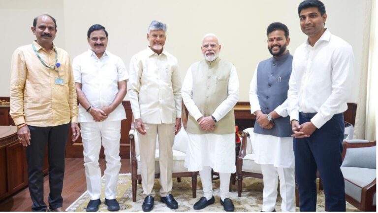 Chandrababu invites pm modi for bhogapuram airport inauguratio