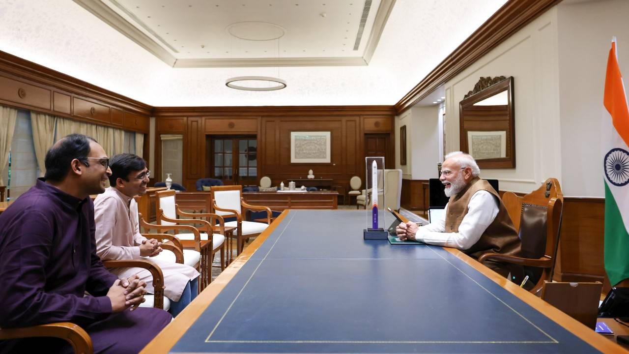 pm-modi-meets-skyroot-founders-vikram-1-discussion