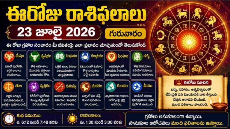 Today Horoscope 23-july-2026
