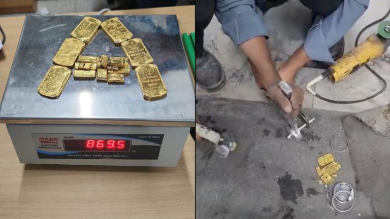 ఎలక్ట్రిక్ స్కూటర్ టైర్లలో 869.5 గ్రాముల బంగారం..
