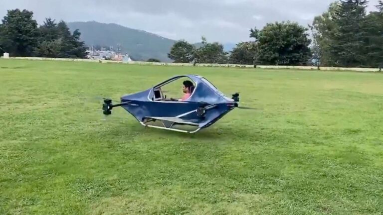 hapida-skynex-electric-flying-vehicle-successful-test-flight-uttarakhand-ravi-tamta