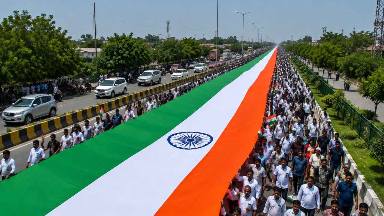 palwal-5-km-tricolor-procession-world-record-haryana