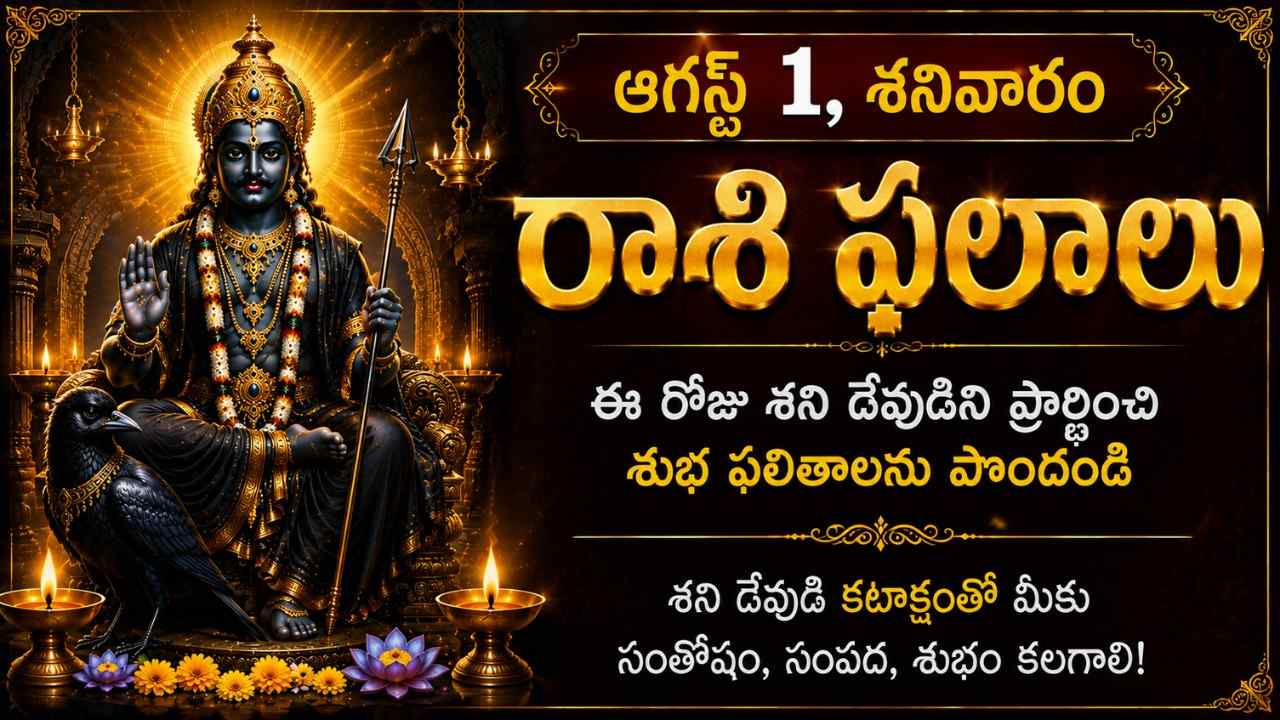today-horoscope-august-1-saturday-rasi-phalalu