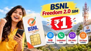 BSNL Freedom 2.0 SIM: రూ.1కే BSNL SIM.. రోజుకు 1GB డేటా, అన్‌లిమిటెడ్ కాల్స్